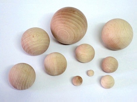 Bolas de madera sin taladro Ref.100