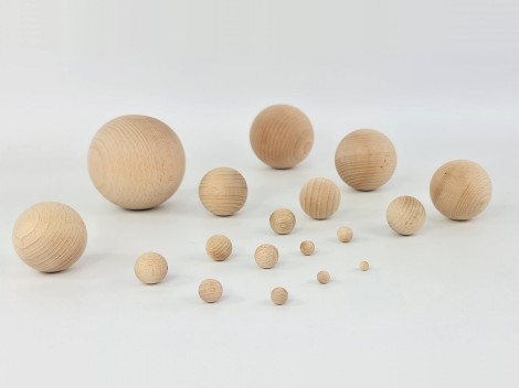 Wooden balls without drilling