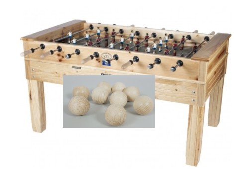 Wooden ball for table football Ø 33 mm. Ref.bolafutbolín