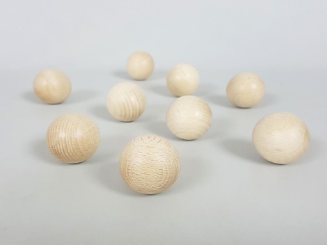 Wooden ball for table football Ø 33 mm. Ref.bolafutbolín