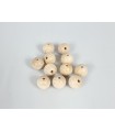 Wooden ball Ø20 mm. c/T.P. 4.5mm./100pcs