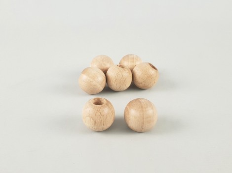 Bola de madera Ø20 mm. c/T.8x10 mm. Ref.20T8x10