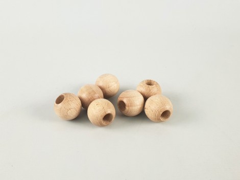 Bola de madera Ø20 mm. c/T.8x10 mm. Ref.20T8x10