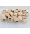 30 mm wooden ball w/ bore D 14 mm / 100 units