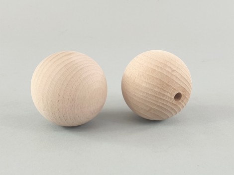 Bola de madera Ø65 mm. c/T.8x15 mm. Ref.65T8x15