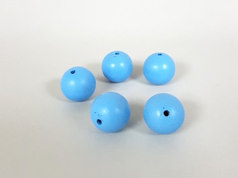 Bolas de madera de colores Ø20 mm. c/T.P. 3 mm. Ref.101