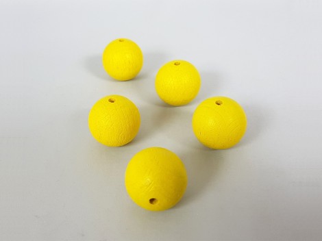 Bolas de madera de colores Ø20 mm. c/T.P. 3 mm. Ref.101