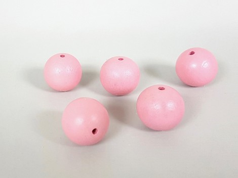 Bolas de madera de colores Ø20 mm. c/T.P. 3 mm. Ref.101