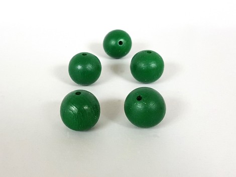 Bolas de madera de colores Ø20 mm. c/T.P. 3 mm. Ref.101