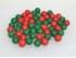 Bolas de madera madera Ø16 mm. verde y roja / 100 uds.