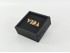 Caja de madera Negra 13x13x6 cm. c/tapa corredera Marco Ref.P00C01CN