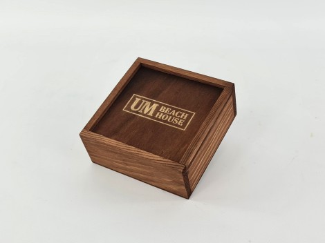 Aged wooden box 2 measures with Frame sliding lid Ref.P00C01C
