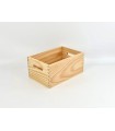 Tray Pine wood box 30x20x14.5 cm. with handles Ref.PC94P