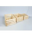 Caja Cesta de madera pino 3 medidas  Ref.A362517