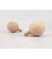 Beech ball handle Ø5 cm. with spike Ref.5