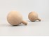 Beech ball handle Ø5 cm. with spike Ref.5