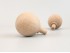 Beech ball handle Ø5 cm. with spike Ref.5
