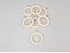 Wooden curtain ring with eyelet Ø6.5 cm. Ref.476C