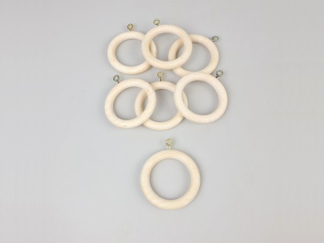 Curtain ring with eyebolt / 25 units. REF. 475 - 476