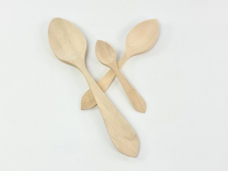 Wooden spoon 3 sizes Ref.1101