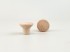 Tirador pomo de haya Ø2,5 cm. c/tuerca Ref.16