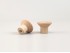 Tirador pomo de haya Ø2,5 cm. c/tuerca Ref.16