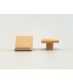 Square pine knob handle with 4 cm recess. Ref.20