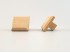 Square pine knob handle with 4 cm recess. Ref.20