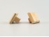 Square pine knob handle with 4 cm recess. Ref.20