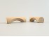 Profiled beech handle 9 cm. Ref.51
