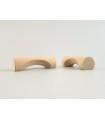 Profiled beech handle 9 cm. Ref.51