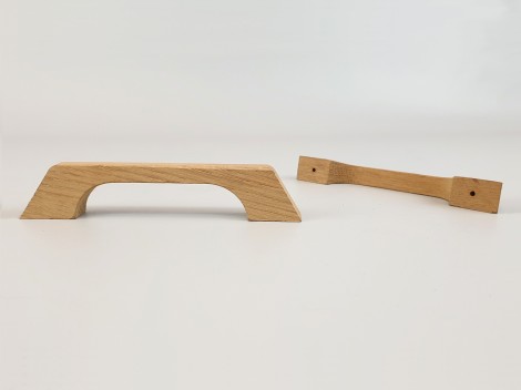 Tirador asa de roble 12 cm. Ref.52R