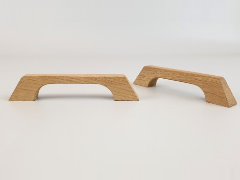 Tirador asa Roble 12 cm. Ref.52R