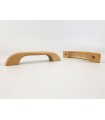 Flat oak handle handle 13 cm. with 2 nuts Ref.53