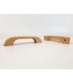 Flat oak handle handle 13 cm. with 2 nuts Ref.53R