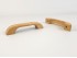 Flat oak handle handle 13 cm. with 2 nuts Ref.53