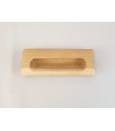 Classic rounded oak recessed handle 11 cm. Ref.77R