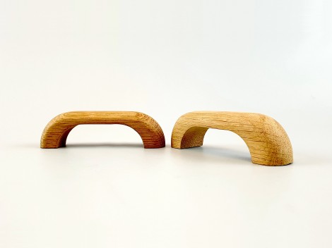 Tirador asa redondeado de Roble Ref.H5