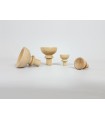 Hollowed beech handle with spike 2 sizes Ref.H13-14