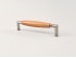 Wood and metal handle handle 14 cm. with 2 nuts Ref.H60A
