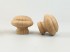 Beech and oak knob handle Ø4 cm. with nut Ref.14
