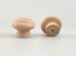Beech and oak knob handle Ø4 cm. with nut Ref.14