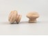 Beech and oak knob handle Ø4 cm. with nut Ref.14