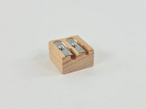 Double wooden pencil sharpener Ref.OP431645