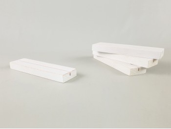 Taco madera blanco 15x4x1,5 cm. Ref.P1012