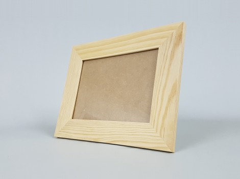 Marco de madera Perfil 35 blanco 40x60 cm cristal transparente