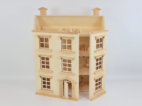 Casita de muñecas de madera rústica Ref.AR12431