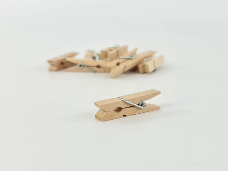 Small wooden pegs / 12 pcs.