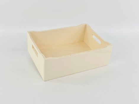 Caja Bandeja de madera 30x22x11 cm. para productos BB Ref.P00TB01