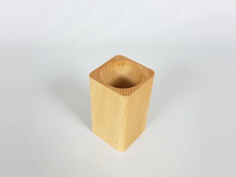 Square wooden pencil holder Ref. CCJC61